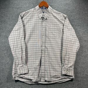 Pendleton Woolen Mills Metro Shirt Men's XL Black/Red Plaid Wrinkle Resistant